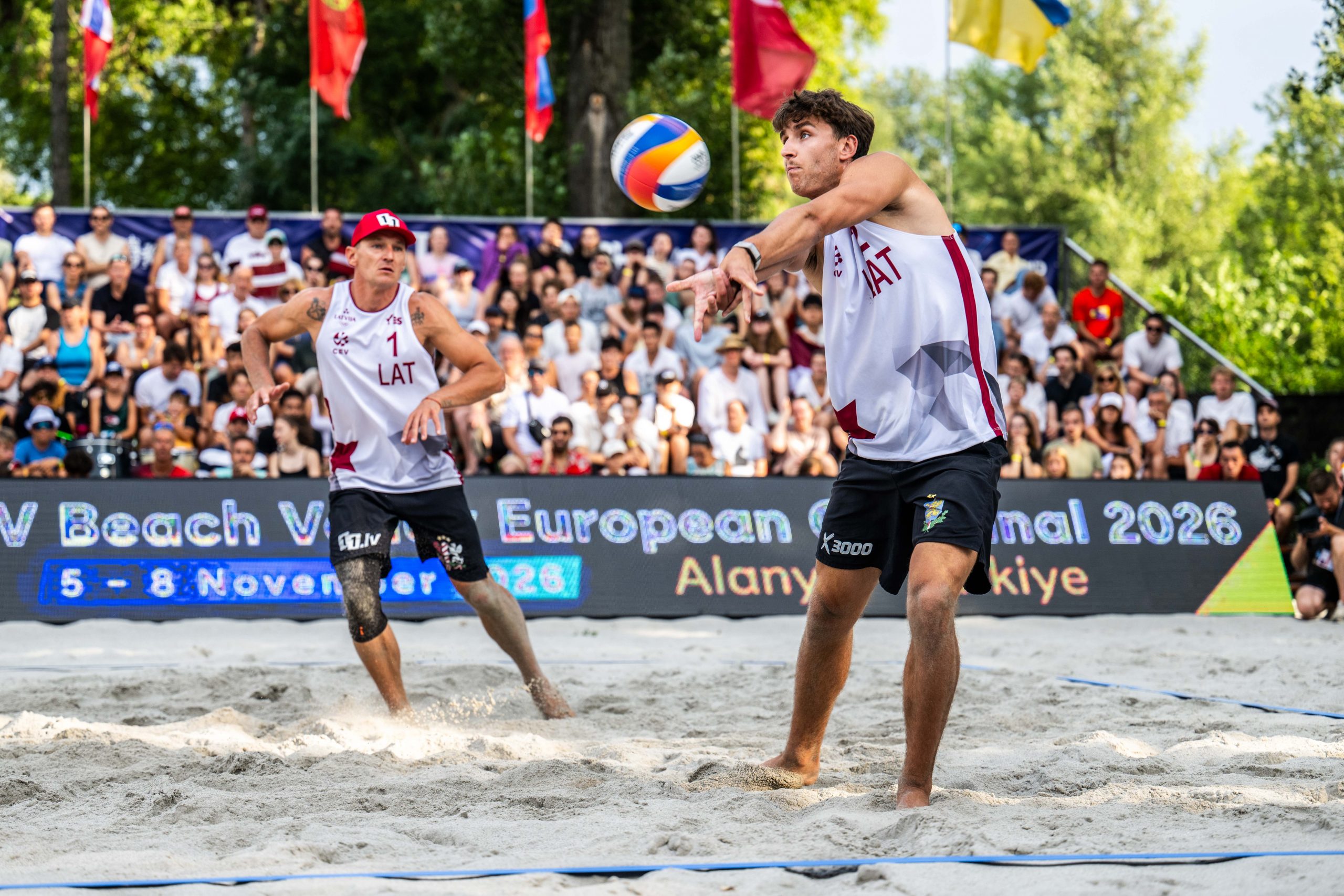 Photo: sportajaunumi.com Latvian Beach Volleyball Stars Triumph in European Championship Duels